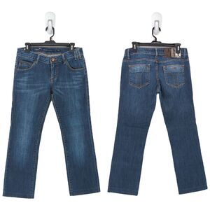 Miss Sixty Women 30 Radio Jeans Blue Skinny Low Rise Y2K Studded Embossed VTG
